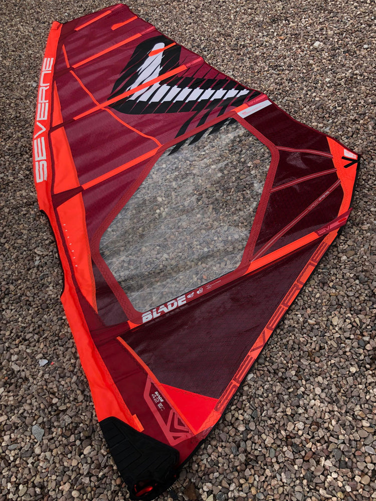 
                  
                    Load image into Gallery viewer, 2022 Severne Blade 4.2 m2 `(tack repair) Used windsurfing sails
                  
                