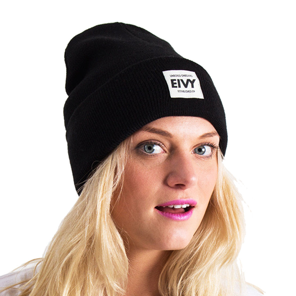 EIVY HIGH FIVE BEANIE O/S BLACK BEANIES