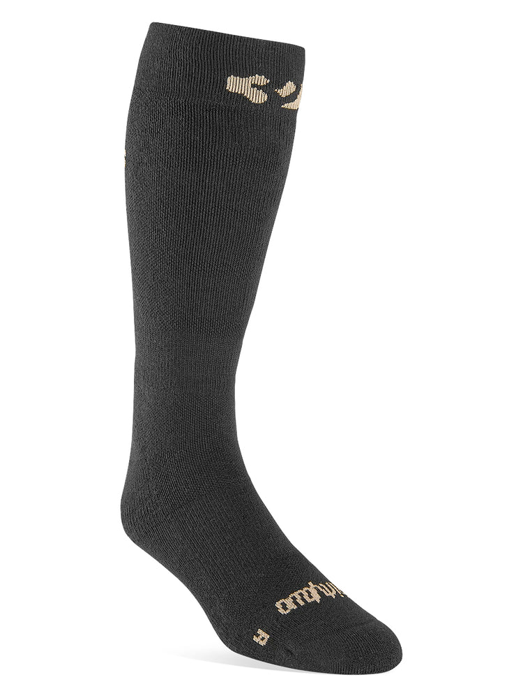 THIRTY-TWO JONES MERINO ASI SNOWBOARD SOCKS - BLACK BLACK SOCKS