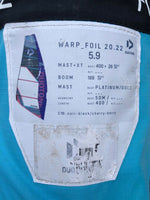 2022 Duotone Warp Foil 5.9 m2 Used windsurfing sails