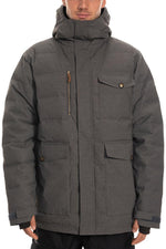 686 FURNACE DOWN SNOWBOARD JACKET - GREY HEATHER - 2020 GREY HEATHER SNOWBOARD JACKETS