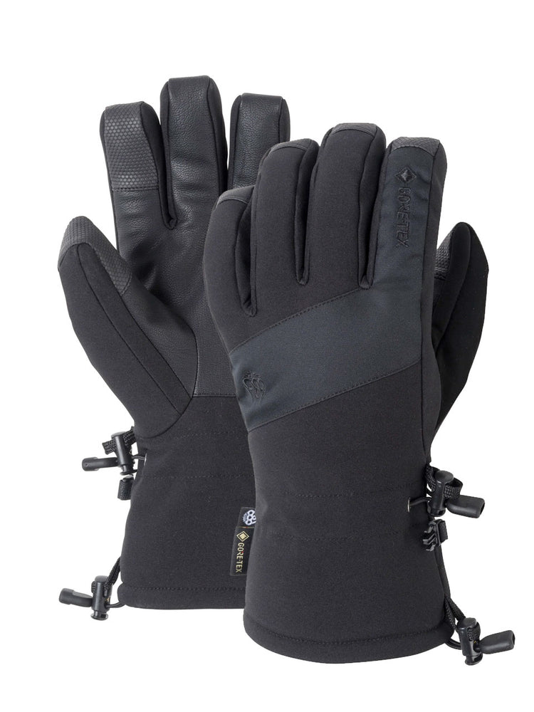 686 GORE-TEX LINEAR SNOWBOARD GLOVE - BLACK - 2023 BLACK SNOWBOARD GLOVES