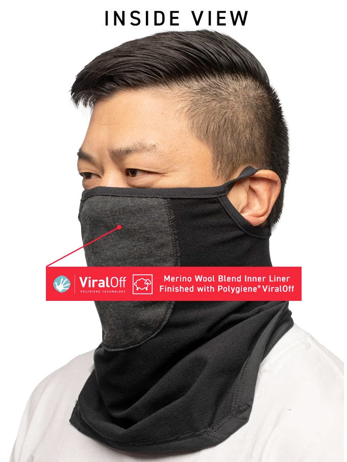 686 POLYGIENE VIRALOFF REFORM FACEMASK - BLACK FACEMASKS