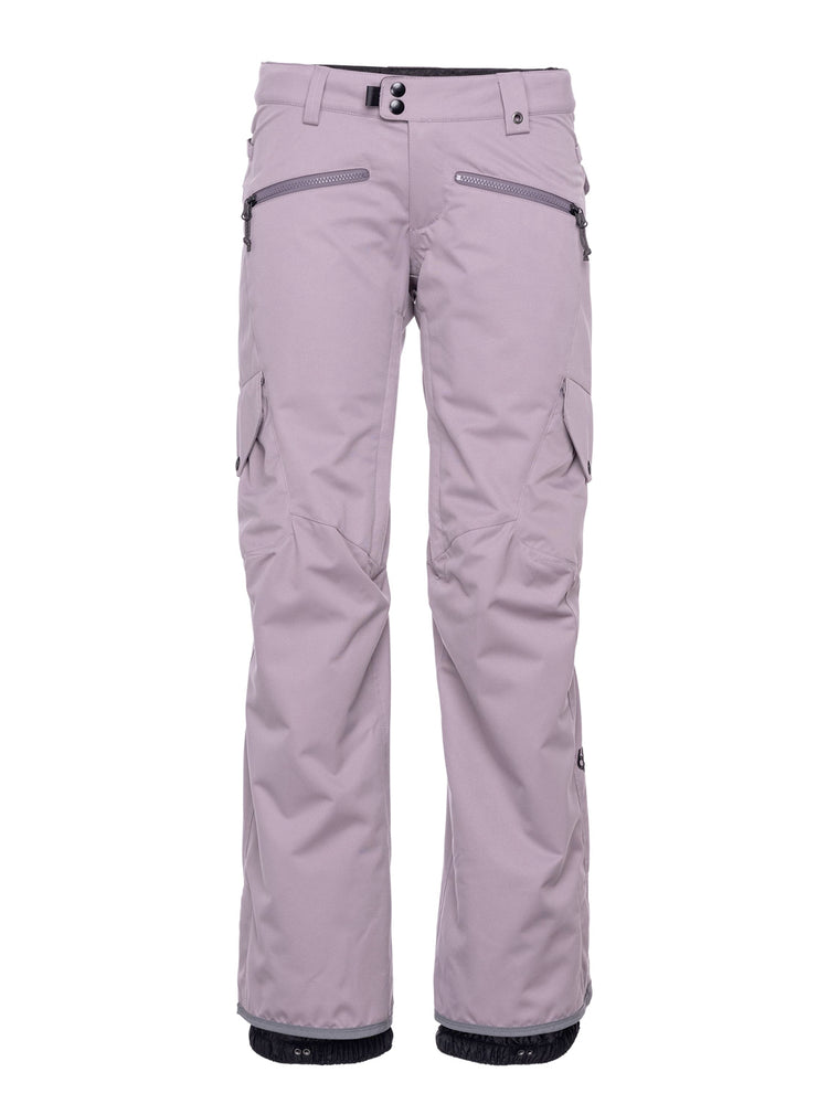 686 WOMENS AURA INSULATED CARGO SNOWBOARD PANT - DUSTY ORCHID - 2023 DUSTY ORCHID SNOWBOARD PANTS