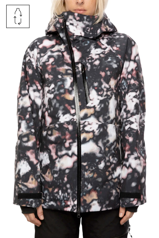 686 WOMENS GLCR HYDRA INSULATED SNOWBOARD JACKET - ABALONE CAMO - 2021 ABALONE CAMO SNOWBOARD JACKETS