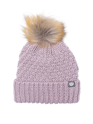 
                  
                    Load image into Gallery viewer, 686 WOMENS MAJESTY CABLE KNIT BEANIE - DUSTY ORCHID BEANIES
                  
                