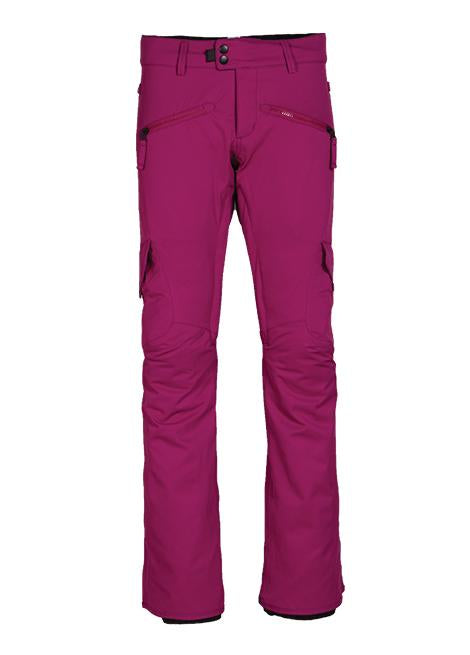 686 WOMENS MISTRESS INSULATED CARGO SNOWBOARD PANT - FUCHSIA - 2018 FUCHSIA SNOWBOARD PANTS