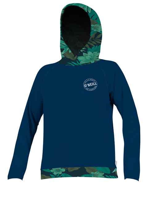 2019 O'Neill Ladies Print Sun Hoody Faro L Womens summer wetsuits