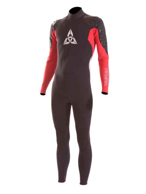 
                  
                    Load image into Gallery viewer, O&amp;#39;Shea Prisma 3/2 mm Kids Summer Wetsuit Black Red 6 Kids summer wetsuits
                  
                