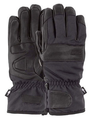 
                  
                    Load image into Gallery viewer, POW AUGUST SHORT SNOWBOARD GLOVE - BLACK BLACK SNOWBOARD GLOVES
                  
                