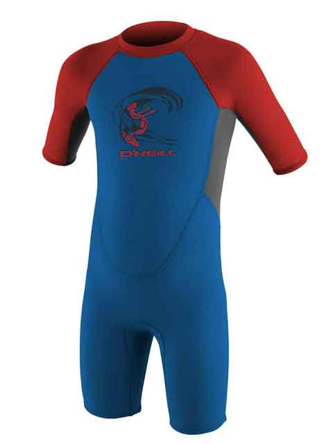 2019 O'Neill Reactor Toddler Shorty Wetsuit Ocean Red Kids shorty wetsuits