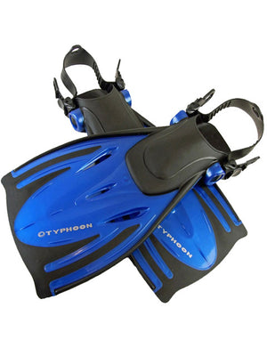 
                  
                    Load image into Gallery viewer, Typhoo T-Jet Snorkeling Fins Blue 2011 Mask and snorkel
                  
                