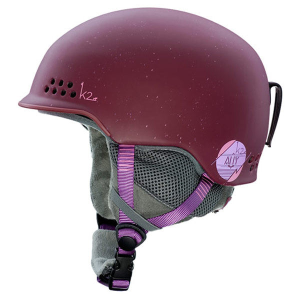 K2 WOMENS ALLY PRO HELMET BURGUNDY HELMETS