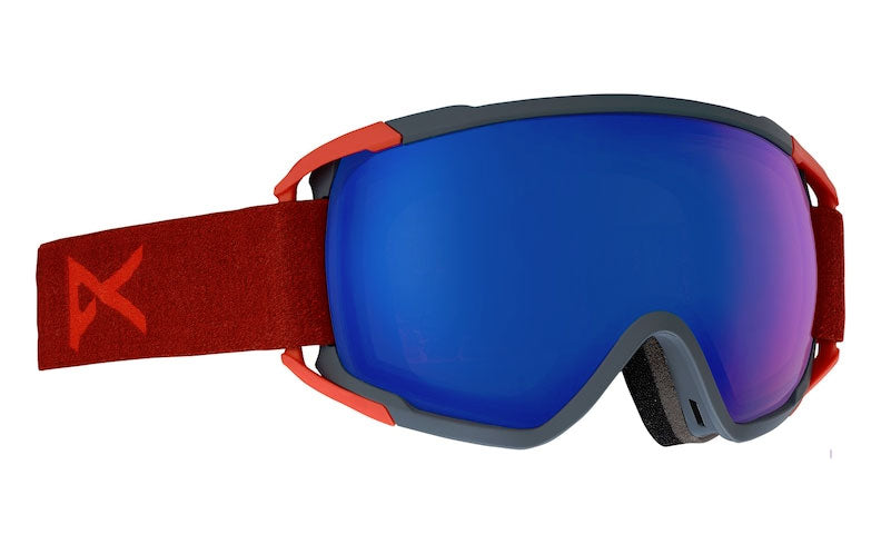 
                  
                    Load image into Gallery viewer, ANON CIRCUIT SNOWBOARD GOGGLE - CARMINE RED - 2018 CARMINE RED SONAR BLUE GOGGLES
                  
                