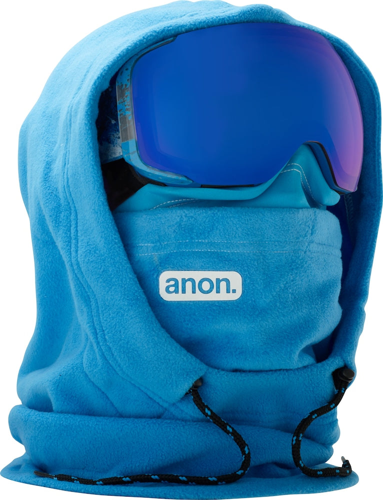 ANON MFI XL HOODED CLAVA - BLUE - 2018 ONE SIZE BLUE BEANIES