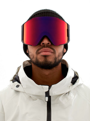 
                  
                    Load image into Gallery viewer, ANON SYNC SNOWBOARD GOGGLE - BLACK PERCEIVE SUNNY RED - 2023 GOGGLES
                  
                