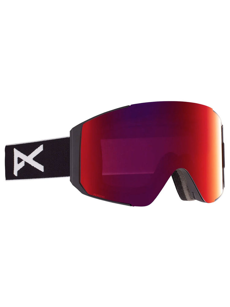 ANON SYNC SNOWBOARD GOGGLE - BLACK PERCEIVE SUNNY RED - 2023 BLACK PERCEIVE SUNNY RED GOGGLES