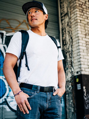 
                  
                    Load image into Gallery viewer, ARCADE RAMBLER COLLAB JIMMY CHIN BELT - BLACK BELTS
                  
                