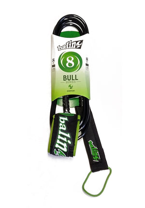 
                  
                    Load image into Gallery viewer, BALIN BULL SERIES 8&amp;#39; 7MM - SURFBOARD LEASH 8&amp;#39; BLACK/GREEN SURF LEASH
                  
                