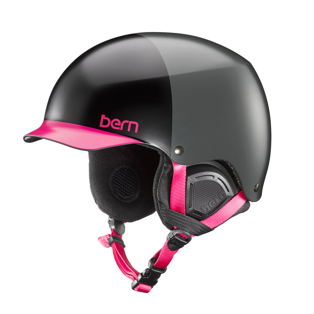 BERN WOMENS MUSE EPS HELMET - SATIN BLACK HATSTYLE - 2018 HELMETS