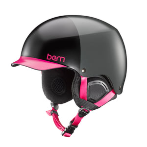 
                  
                    Load image into Gallery viewer, BERN WOMENS MUSE EPS HELMET - SATIN BLACK HATSTYLE - 2018 HELMETS
                  
                