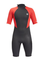 Billabong Intruder 2MM Shorty Wetsuit - Red - 2022 Mens shorty wetsuits
