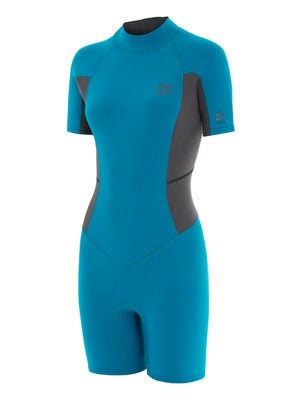 
                  
                    Load image into Gallery viewer, 2021 Billabong Launch 2mm Ladies Shorty Wetsuit Pacific Womens shorty wetsuits
                  
                