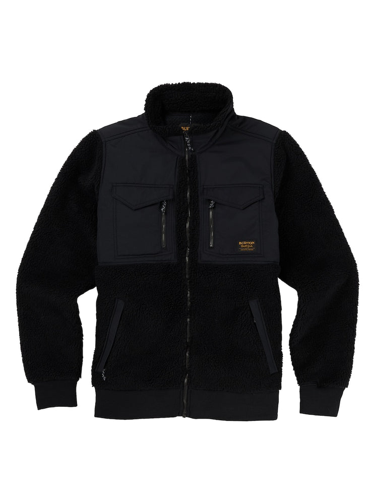 BURTON BOWER FULL ZIP FLEECE TRUE BLACK 2019 BOARDWISE Boardwise