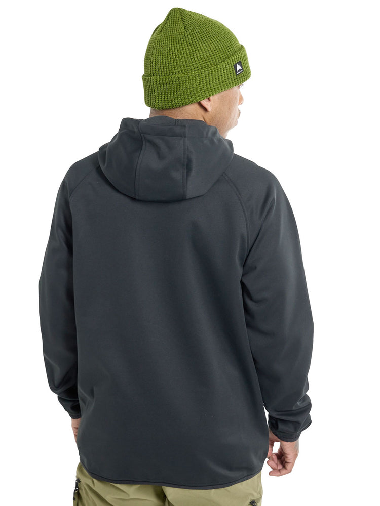 BURTON CROWN WEATHERPROOF FULL ZIP FLEECE - TRUE BLACK - 2023 HOODIES