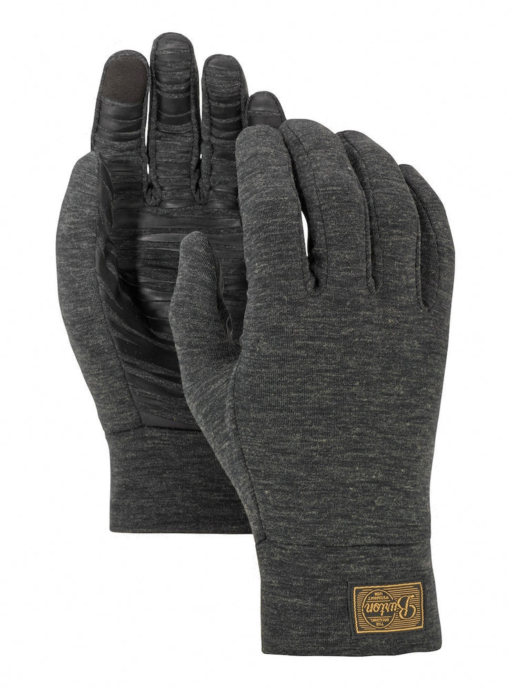 BURTON DRIRELEASE WOOL GLOVE LINER - TRUE BLACK HEATHER TRUE BLACK HEATHER SNOWBOARD GLOVES