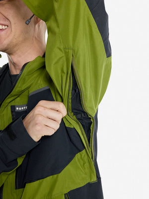 BURTON FROSTNER SNOWBOARD JACKET - CALLA GREEN TRUE BLACK - 2023 SNOWBOARD JACKETS
