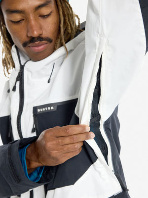 
                  
                    Load image into Gallery viewer, BURTON FROSTNER SNOWBOARD JACKET - STOUT WHITE TRUE BLACK - 2023 SNOWBOARD JACKETS
                  
                