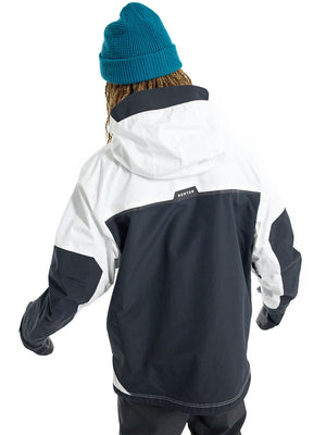 BURTON FROSTNER SNOWBOARD JACKET - STOUT WHITE TRUE BLACK - 2023 SNOWBOARD JACKETS