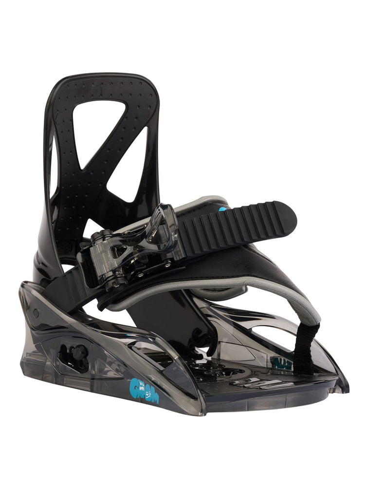 BURTON KIDS GROM DISC SNOWBOARD BINDINGS - BLACK - 2023 MEDIUM BLACK SNOWBOARD BINDINGS