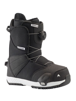 
                  
                    Load image into Gallery viewer, BURTON KIDS ZIPLINE STEP ON SNOWBOARD BOOTS - BLACK - 2023 BLACK SNOWBOARD BOOTS
                  
                