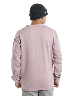 BURTON OAK CREW FLEECE - ELDERBERRY HEATHER - 2023 FLEECE