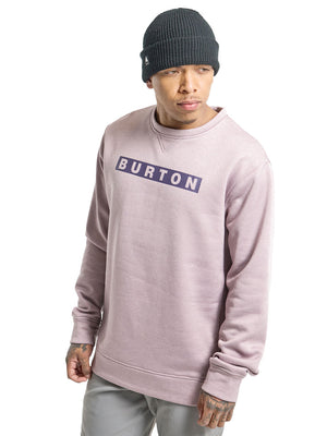 BURTON OAK CREW FLEECE - ELDERBERRY HEATHER - 2023 FLEECE