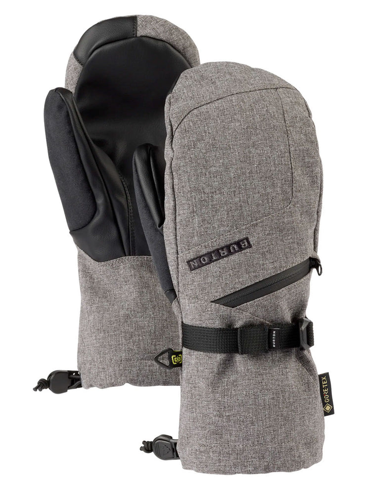 burton heather snowboard BURTON WOMENS GORE-TEX SNOWBOARD MITT - GRAY HEATHER