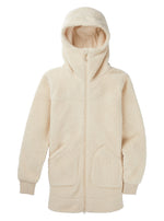 BURTON WOMENS MINXY FULL ZIP FLEECE - CREME BRULEE SHERPA - 2021 CREME BRULEE SHERPA FLEECE