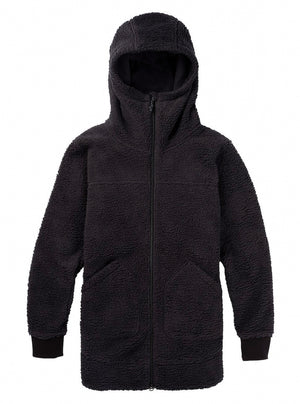 
                  
                    Load image into Gallery viewer, BURTON WOMENS MINXY FULL ZIP FLEECE - TRUE BLACK SHERPA - 2021 TRUE BLACK SHERPA FLEECE
                  
                