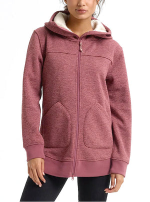 
                  
                    Load image into Gallery viewer, BURTON WOMENS MINXY FULL ZIP FLEECE - ROSE BROWN - 2020 FLEECE
                  
                