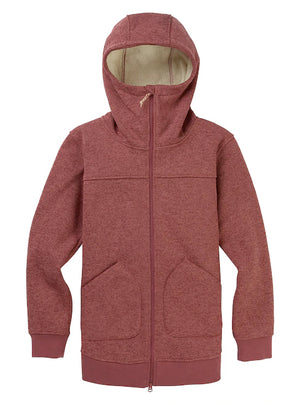 
                  
                    Load image into Gallery viewer, BURTON WOMENS MINXY FULL ZIP FLEECE - ROSE BROWN - 2020 ROSE BROWN HEATHER FLEECE
                  
                