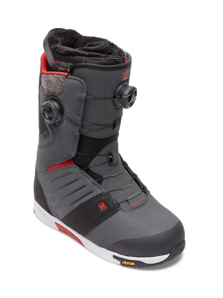 DC JUDGE BOA SNOWBOARD BOOTS - GREY BLACK RED - 2023 SNOWBOARD BOOTS