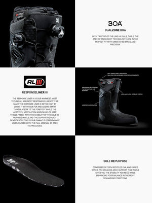 
                  
                    Load image into Gallery viewer, DC JUDGE DUAL BOA STEP ON SNOWBOARD BOOTS - BLACK - 2023 SNOWBOARD BOOTS
                  
                