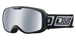 
                  
                    Load image into Gallery viewer, DIRTY DOG ATOM SNOWBOARD GOGGLES - BLACK SILVER MIRROR MATTE BLACK SILVER MIRROR GOGGLES
                  
                