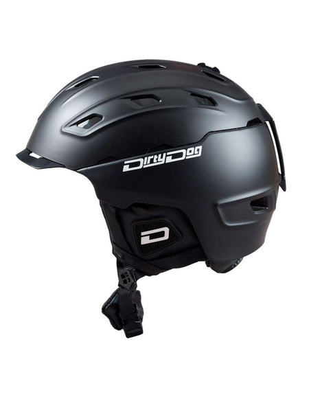 DIRTY DOG TROJAN SNOWBOARD HELMET - MATTE BLACK