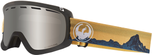 
                  
                    Load image into Gallery viewer, DRAGON D1OTG SNOWBOARD GOGGLES - REALM SILVER + DARK SMOKE - 2019 O/S REALM SILVER IONIZED+DARK SMOKE GOGGLES
                  
                