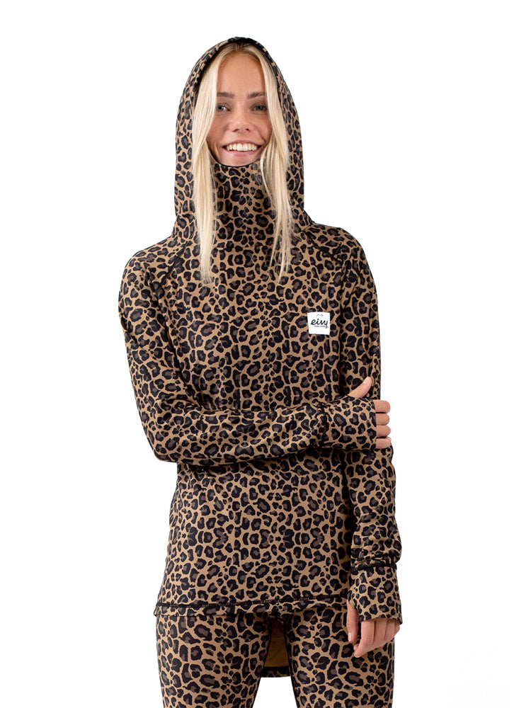 EIVY ICECOLD HOOD THERMAL TOP - LEOPARD - 2022 LEOPARD BASE LAYERS