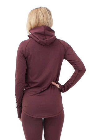 
                  
                    Load image into Gallery viewer, EIVY ICECOLD HOODED THERMAL TOP - WINE- 2019 BASE LAYERS
                  
                