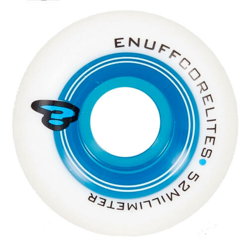 ENUFF CORELITES 52MM - SKATEBOARD WHEELS 52 WHITE BLUE SKATEBOARD WHEELS